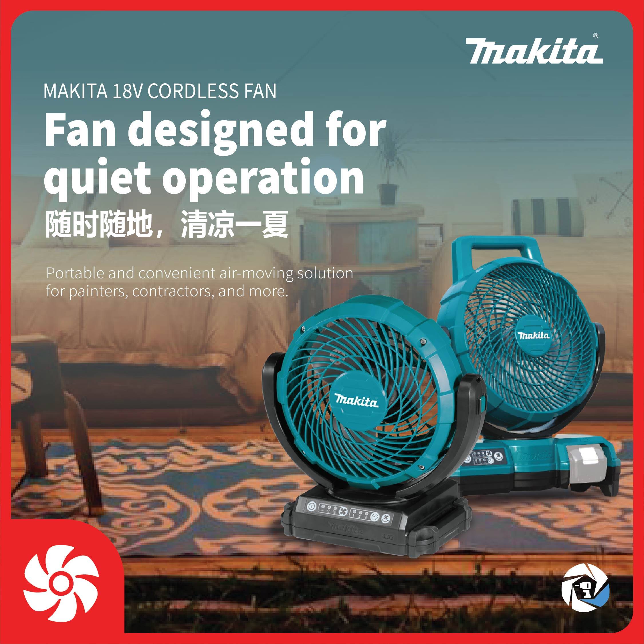 MAKITA CORDLESS FAN DCF102Z DCF203Z DCF201Z RECHARGABLE FAN