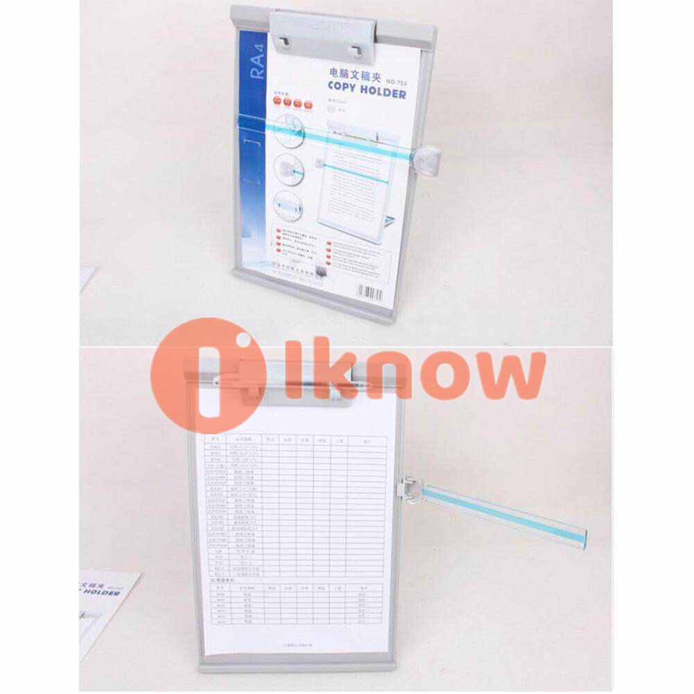 Kẹp A4 Giá Đỡ Giấy Đánh Máy Giá Đọc Giấy Sao Chép Có Thể Điều Chỉnh Tài Liệu