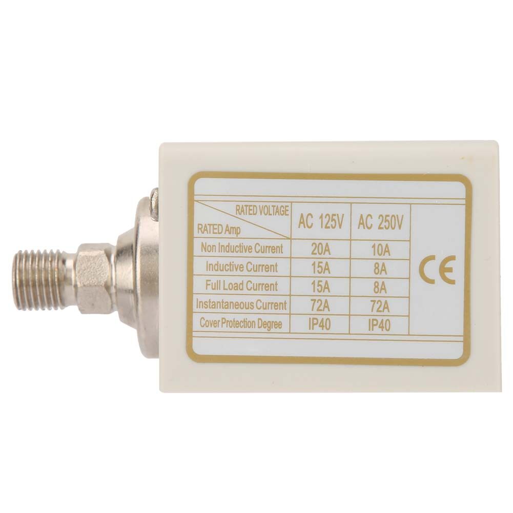 Xuelelile Công Tắc Điều Khiển Áp Suất Điện Tử, Công Tắc Điều Khiển Áp Suất G1/4" Máy Nén Bơm Nước Không Khí Bộ Điều Khiển Áp Suất