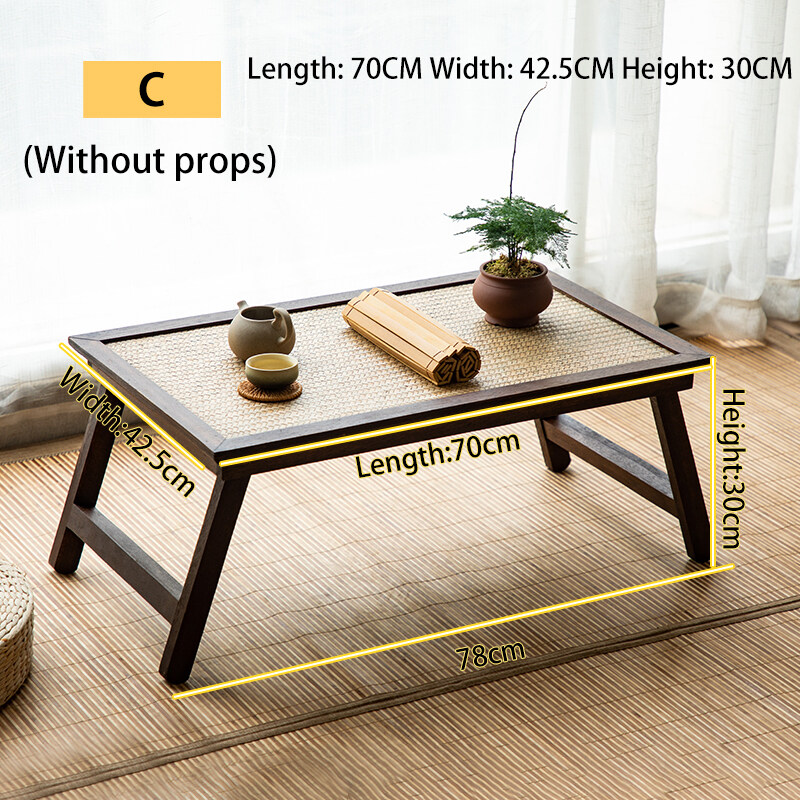 Japanese household folding kang table low table floating window small