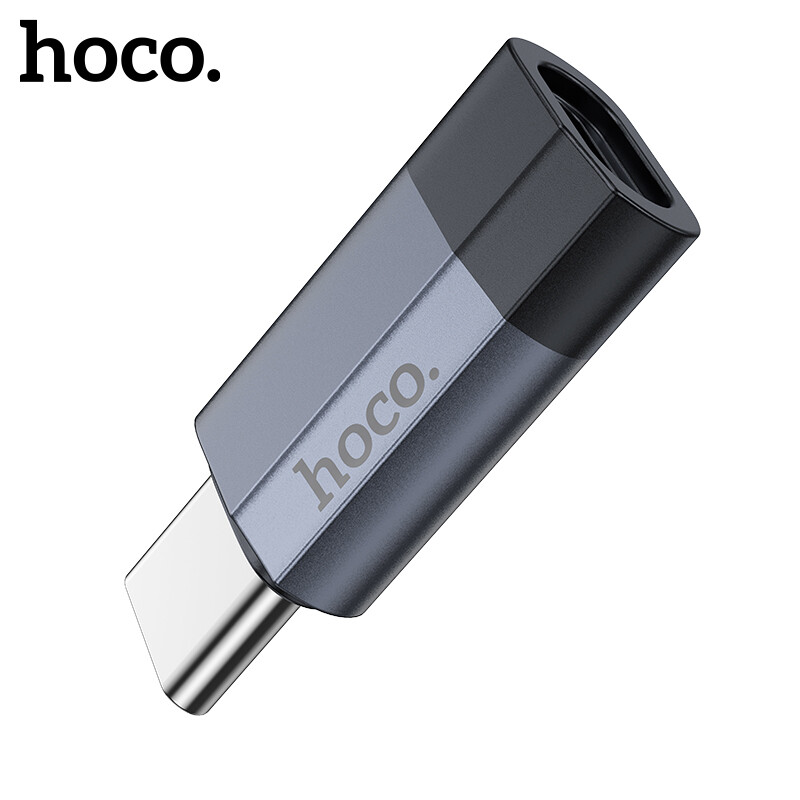 Hoco ua29 otg 3.0 a converter type-c to lightning/ios adapter for iphone 15 14 13 pro max ipad macbook headphone type c to ios converter for date transmission