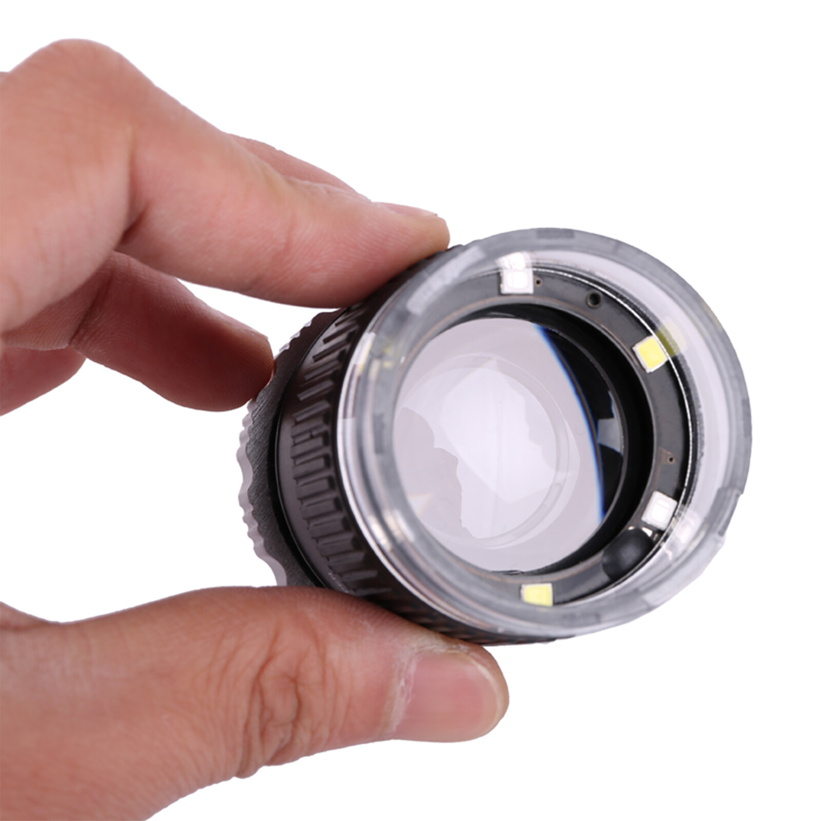 Smart Sensor Kính Lúp Đo LED 30X Kính Lúp Phóng Đại Có Thể Điều Chỉnh Gương Loại Xi Lanh Kim Loại Có Thang Đo Kính Lúp Đọc Sách Kích Thước Nhỏ Kính Lúp Trang Sức Với 3 Đèn LED 3 Đèn UV