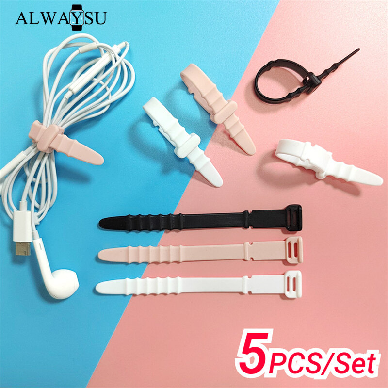 5 Cái Dụng Cụ Sắp Xếp Dây Sạc Điện Thoại Quản Lý Cáp Xương Cá Thông Dụng Dụng Cụ Quấn Dây Tai Nghe Di Động