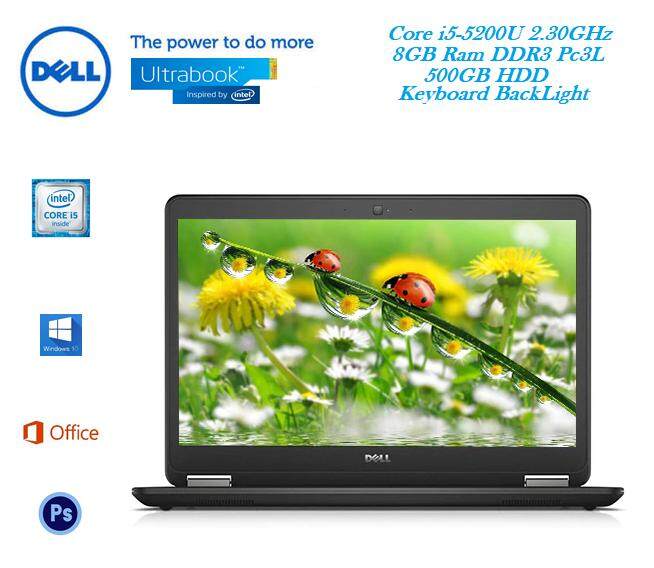 REFURBISHED Dell Latitude E7450 / i5-5th GEN / 8GB RAM DDR3 / 500GB Hard Disk -ULTRABOOK 6 MONTHS WARRANTY Malaysia