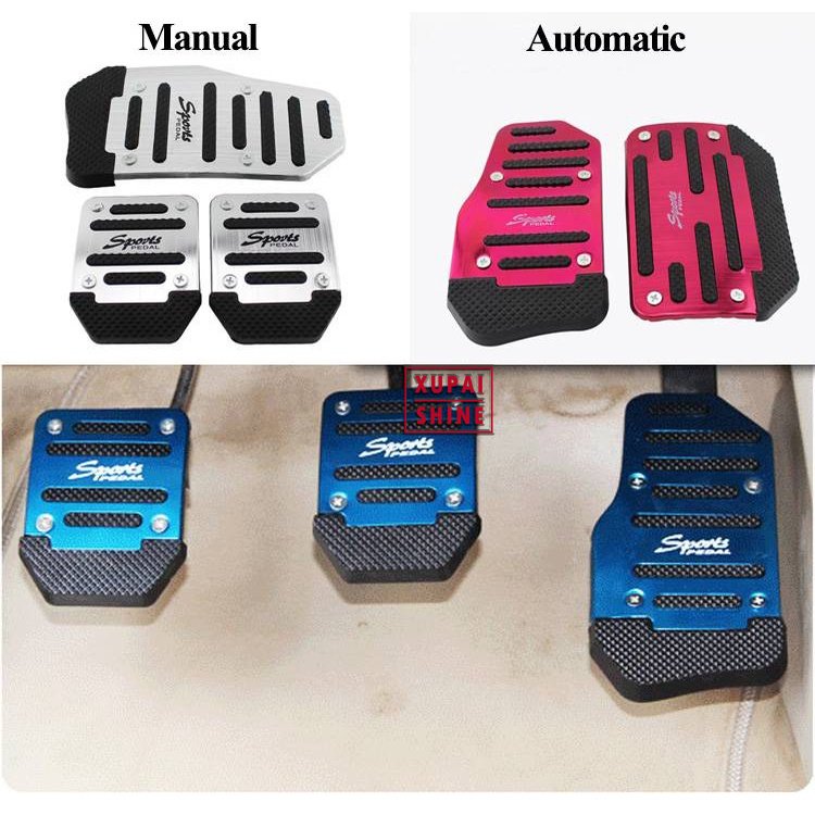 Nonslip Car Pedal Pads Universal Car Automatic Series Brake Gas Pedal Manual Transmission Foot Pedals Brake Pads Non-Slip Performance Foot Pedals Pads Kit