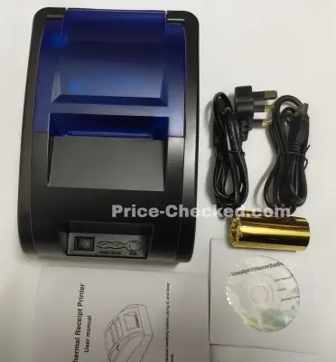 58mm 2 POS Thermal Receipt Printer, USB BLUETOOTH Thermal Printer with Cash Drawer Port for Restaurant, Supermarket, Kitchen, Ink Free Thermal Printer, POS Receipt Printer for Loyverse Android, Windows