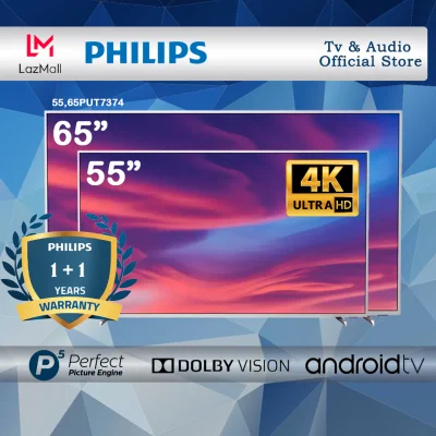 Philips 55" / 65" PUT7374 4K UHD LED Android TV | Ambilight 3-sided | HDR 10+ | Dolby Vision | Dolby Atmos | Google Assistant