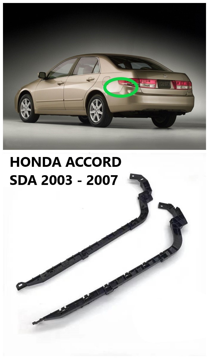 Evan-Fischer Rear Bumper Brackets Set Of 2 For Honda Accord Sedan 2003-2005 – Left & Right