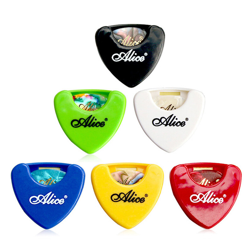 [Civilian] Guitar Pick Holder Plastic Plectrum Case Mediator Storage Self Adhesive