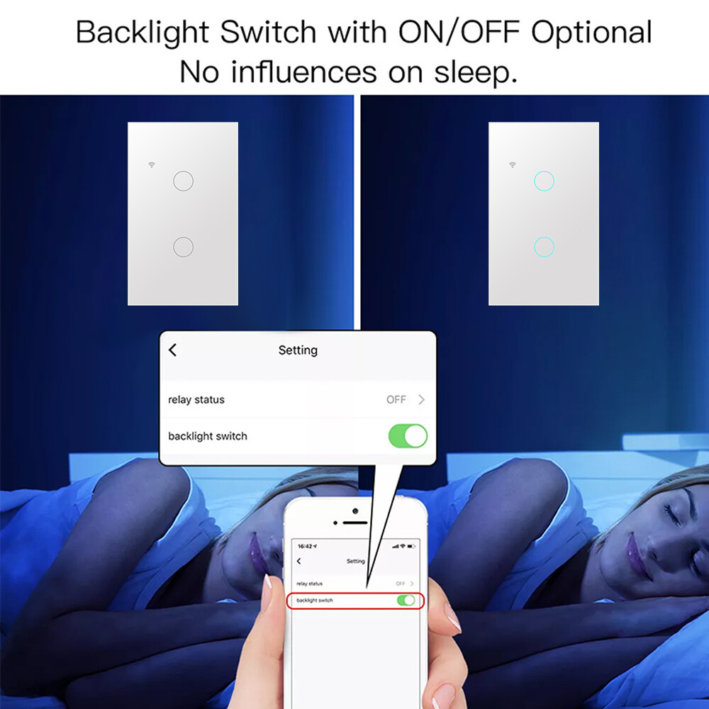 Tuya Công Tắc Bảng Thông Minh Công Tắc Thông Minh Wifi Phiên Bản Không Cháy Công Tắc Nhà Thông Minh Bảng Điều Khiển Từ Xa Tuya/Ứng Dụng Smart Life Hoạt Động Với Alexa Goo Gle Home