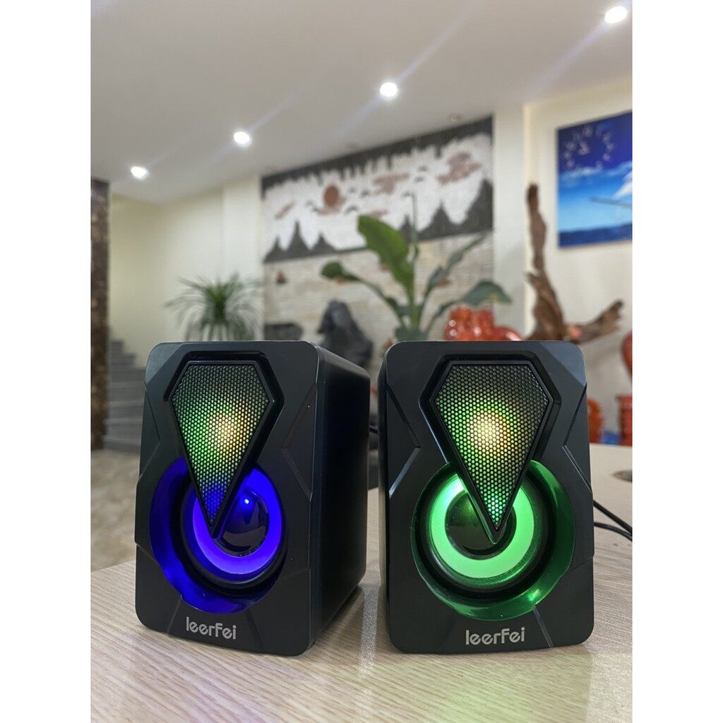 Loa Vi Tính Mini Có Led, Kiêm Đèn Ngủ