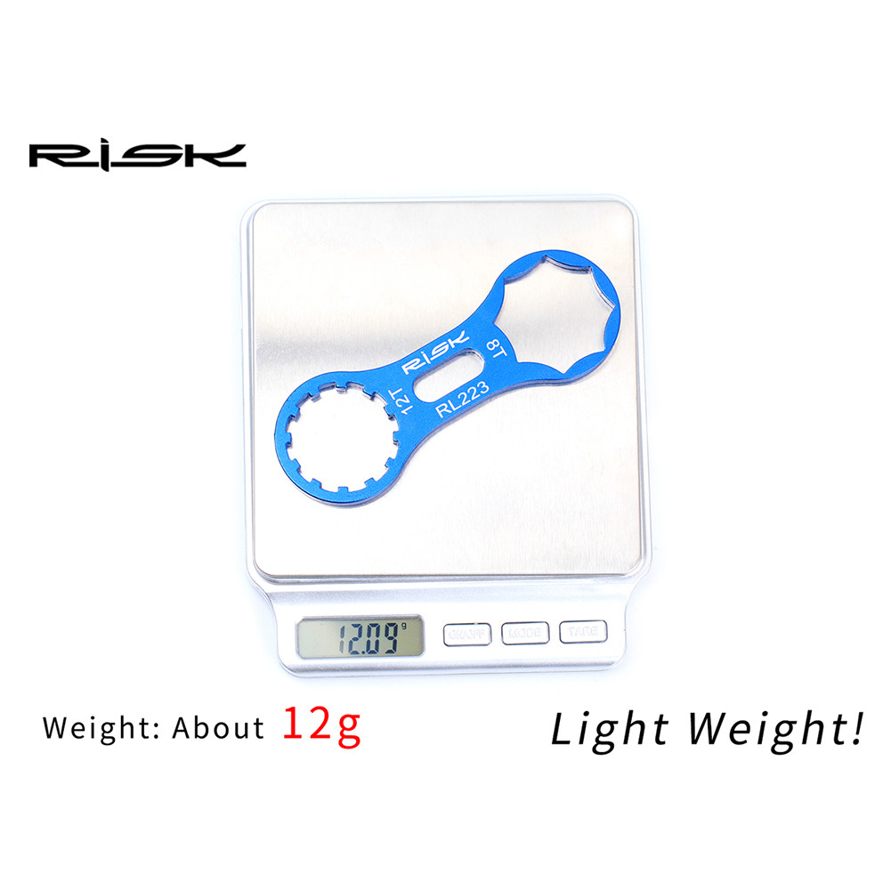RISK Bicycle Front Fork Wrench SR Suntour XCR / XCT / XCM / RST, Front Fork Cap Repair Disassembly Tools, Lightweight Aluminum