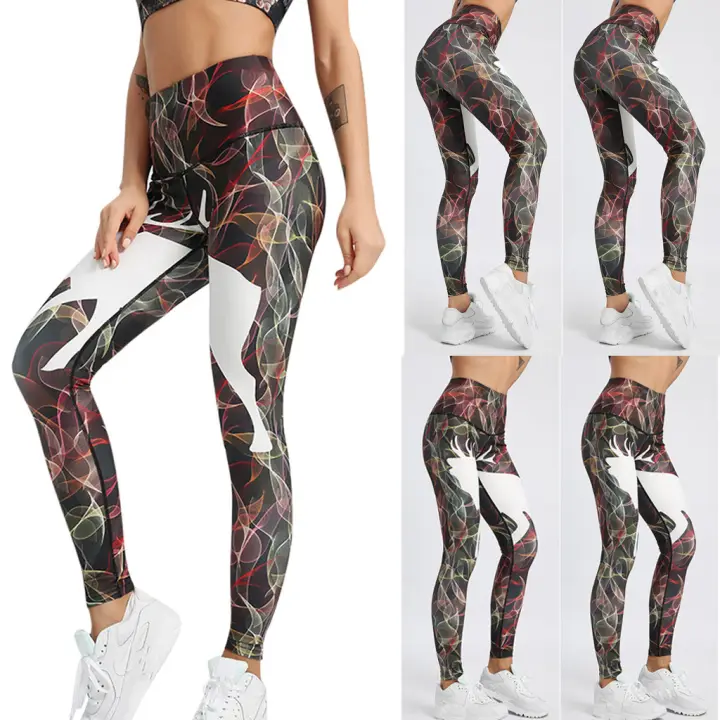 deer print leggings