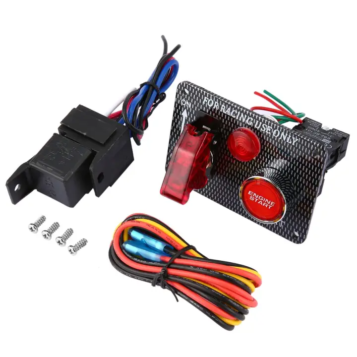 Sale Price Racing Car 12v Ignition Switch Panel Engine Start Button Led Toggle 2 Gear Accessories For Motorcycle Lazada Singapore