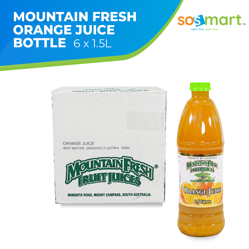 MOUNTAIN FRESH FRUIT JUICEORANGE 1.5LIT Lazada