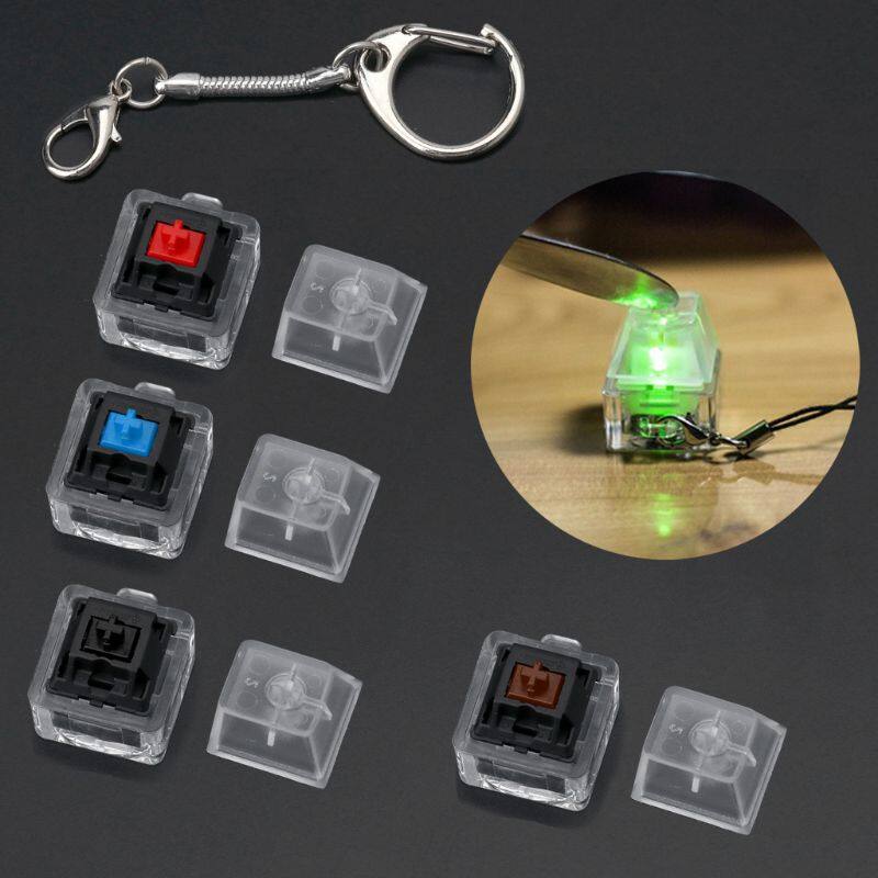 Cherry MX Switch Công Tắc Cơ Móc Khóa Cho Công Tắc Bàn Phím Bộ Dụng Cụ Kiểm Tra Không Có Đèn LED Đồ Chơi Giảm Căng Thẳng Quà Tặng