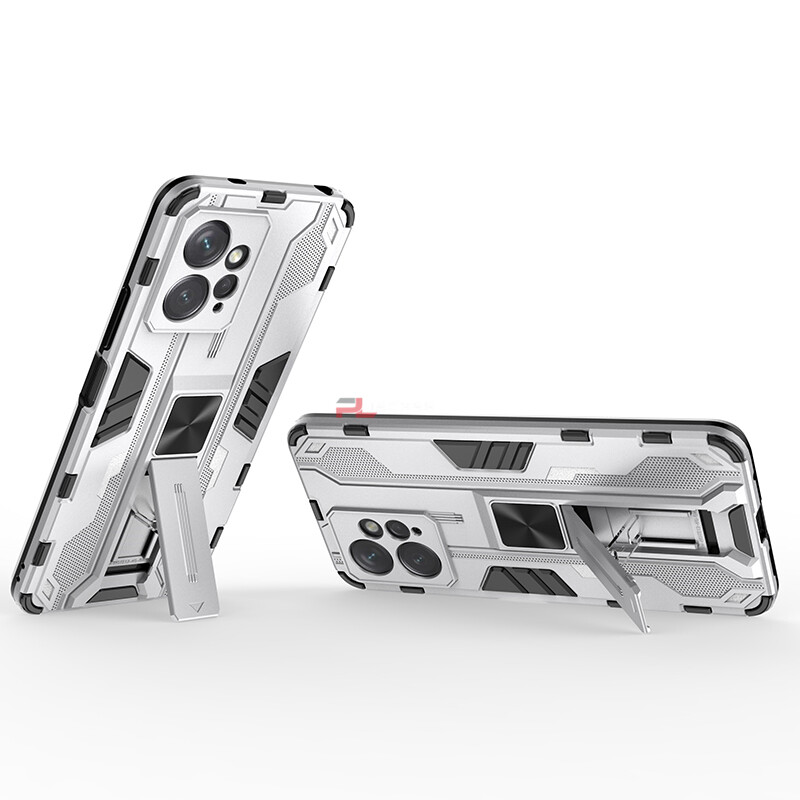 PlusCase for Xiaomi Redmi Note 12 4G Case Shockproof Kickstand Armor Camera Lens Protector Hard Back Cover