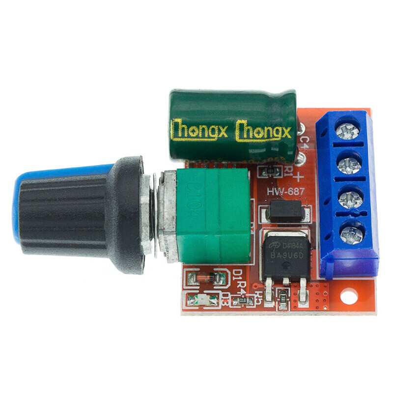 💖Tốt nhất buyle Mini 5A 90W Tốc độ động cơ PWM một chiều điều khiển mô-đun DC-DC 5V-35V điều khiển bộ điều chỉnh hiệu chuẩn đốc chuyển đổi LED dimmer