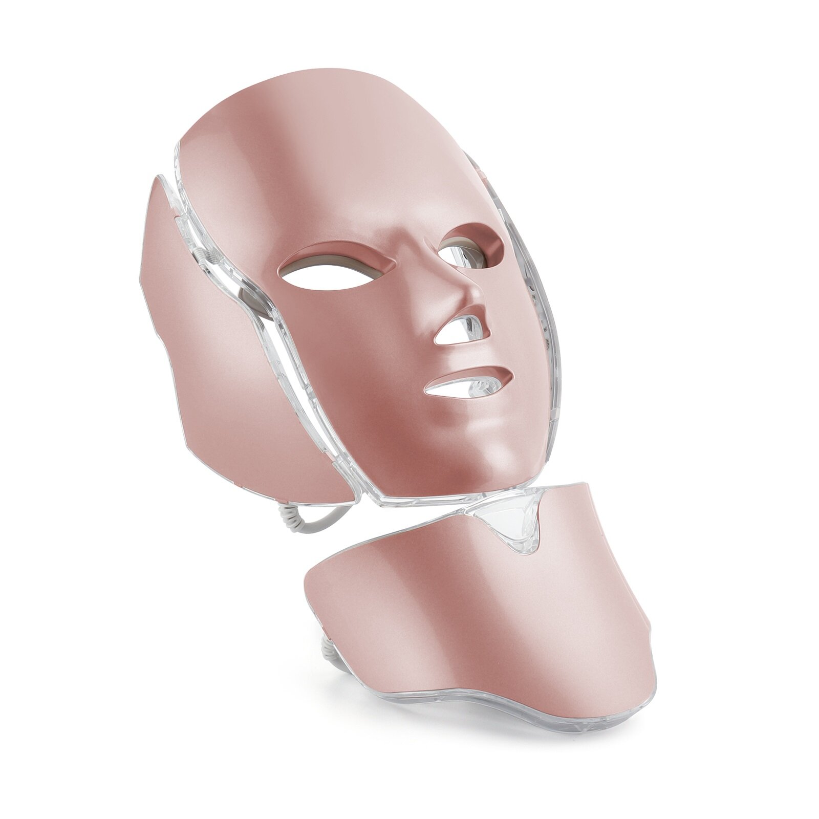 foreverlily LED Photon Rejuvenation Therapy Beauty Mask 7 Colors Led Lights Mask with Neck Set Device