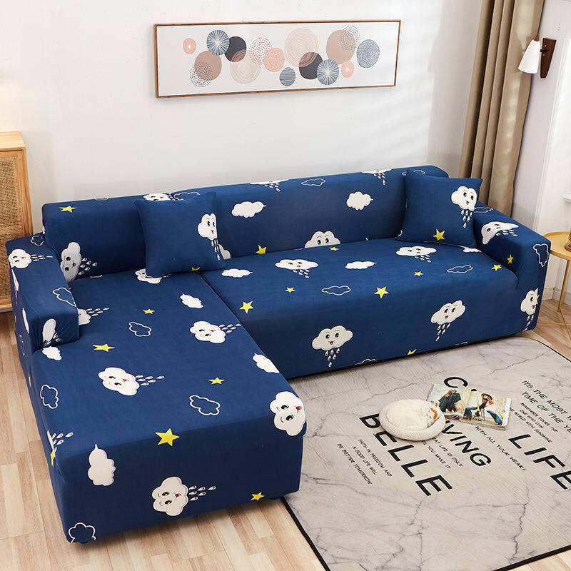 Elastic sofa protector cover 1/2/3/4 seater&L shape universal all-inclusive fabric sofa cover sofa cushion dust cover sofa towel combination sofa cover sofa bed protector cover