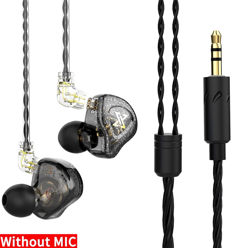 Original QKZ AK6 MAX Dynamic Drivers Hifi Wired Earphone With Mic Stereo Noise Cancelling Detachable Headphone Game Music Sport Monitors Headset For iPhone Xiaomi Huawei Oppo