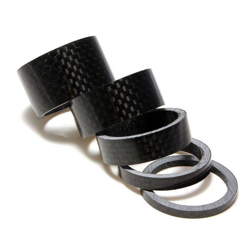 [Bán Chạy] 5 Cái/bộ Miếng Đệm Phuộc Tai Nghe Sợi Cacbon Miếng Đệm Vòng Xe Đạp Miếng Đệm Phuộc Trước Miếng Đệm Tay Lái Vòng Đệm