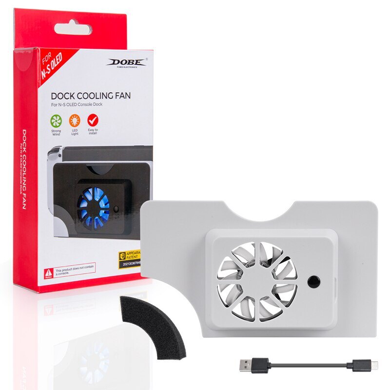 Nintendo Switch Phụ Kiện Oled Đế Làm Mát Quạt Làm Mát USB Giá Đỡ Bảng Điều Khiển Trò Chơi Bên Ngoài Quạt Tản Nhiệt Cho NS OLED