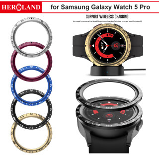 Vòng Viền Kim Loại Cho Samsung Galaxy Watch 5 Pro 45Mm Ốp Lưng Phụ Kiện thumbnail