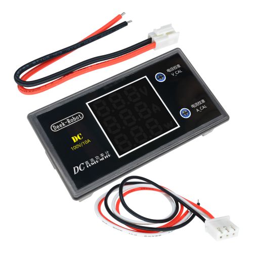 Dipprun DC 100V 10A 1000W kỹ thuật số màn hình LCD Vôn kế wattmeter hiện tại Điện Tester