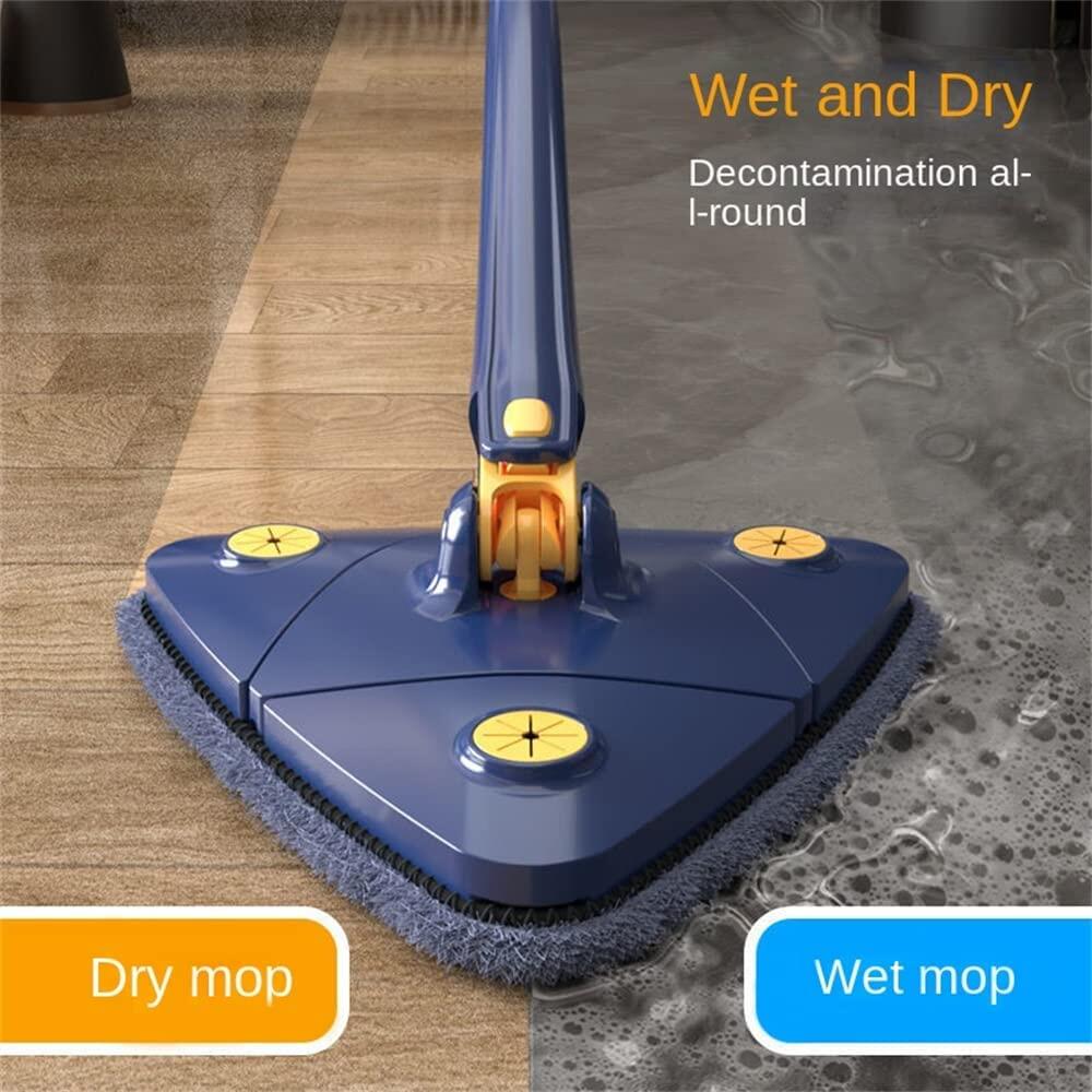 Xoay 360 Độ Có Thể Điều Chỉnh Cây Lau Nhà Xoắn Tay Nhanh Khô Có Thể Kéo Dài Dụng Cụ Vệ Sinh 130Cm Dài Cây Lau Nhà