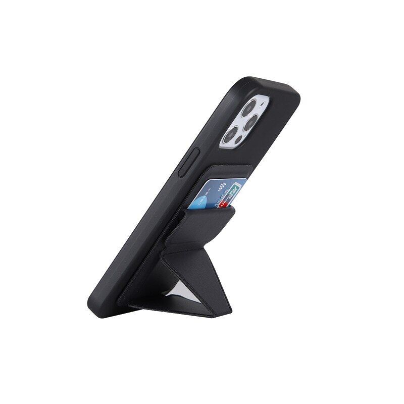 HOCE Wallet Stand Support Leather Magsafe Adsorption Card Holder Bracket Case Shell For iPhone 13 12 14 15 16 Pro Max 13 Mini Card Bag for Magsafing Magnet Cover Card Pocket