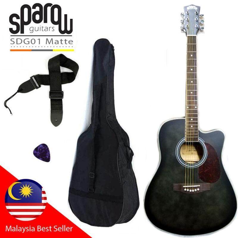 Sparow 41 inch Acoustic Guitar matte Colour (FOC Non-Padded Bag, Pick & Strap) Malaysia