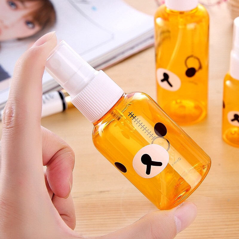 Cartoon Lovely Bear 30ml/50ml/100ml Transparent Empty Spray Bottle with Scale