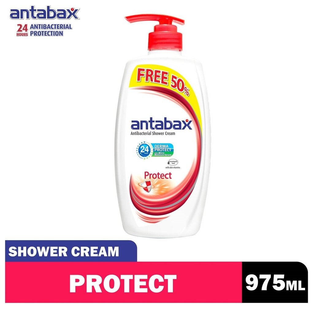 Antabax Protect Antibacterial Shower Cream 975ml Lazada