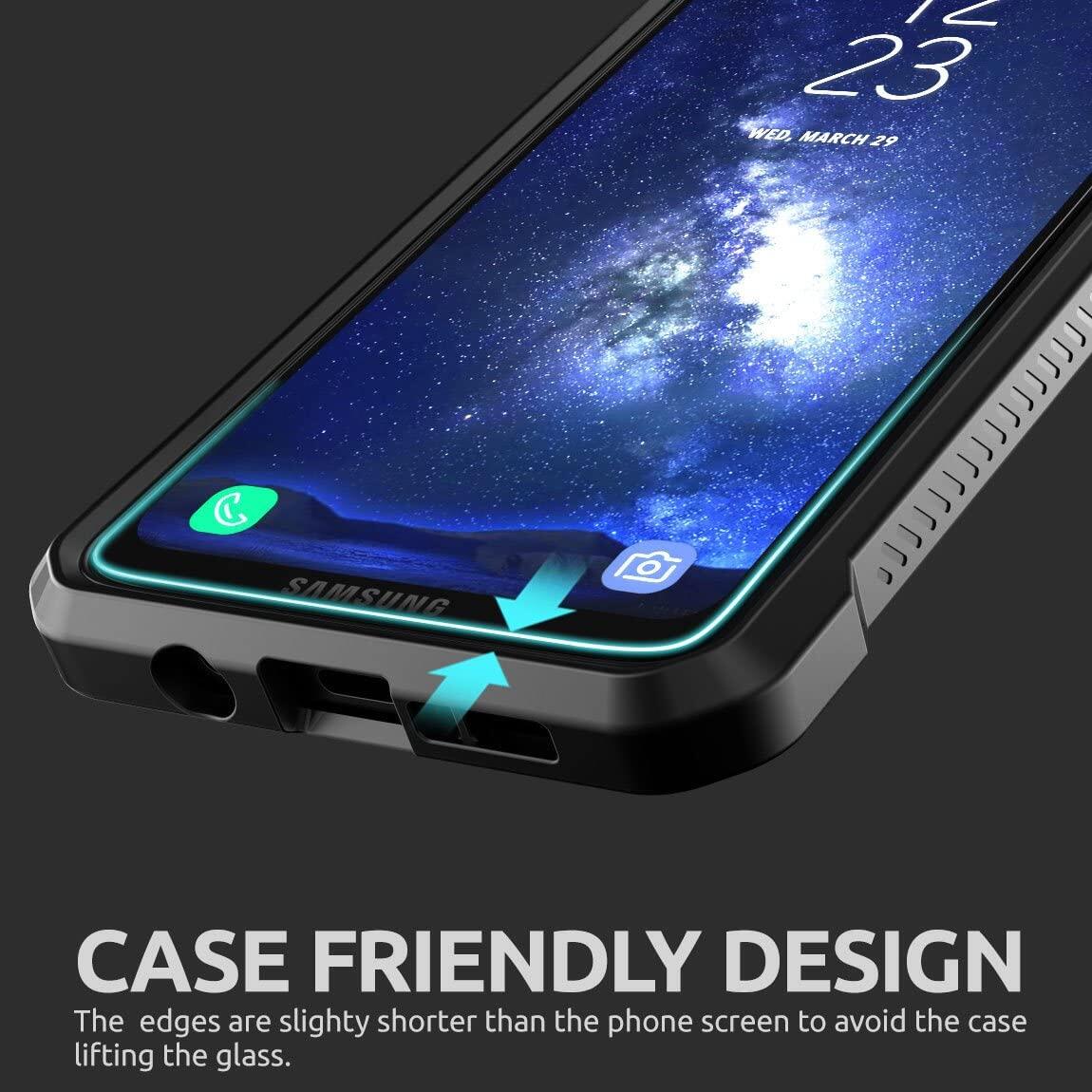 SUPCASE Galaxy S8 Miếng Bảo Vệ Màn Hình Chủ Động HD Cao Cấp Kính Cường Lực Bảo Vệ Màn Hình Cho Samsung Galaxy S8 Hoạt Động (2-Pack)