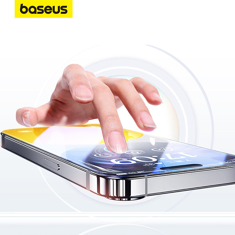 Baseus kính cường lực Cho iPhone 15 Pro Max bảo vệ cho iPhone 15 Cộng Với Glass bảo vệ màn hình cường lực Glass Dễ Dàng dụng cụ lắp đặt màng bảo vệ