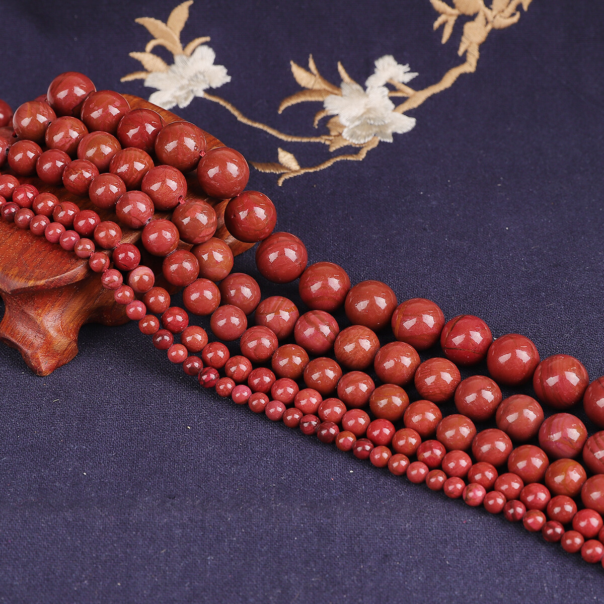Natural Stone South Red Agate Beads 4/6/8/10/12MM Round Beads For Jewelry Making DIY Couple Bracelet Necklace