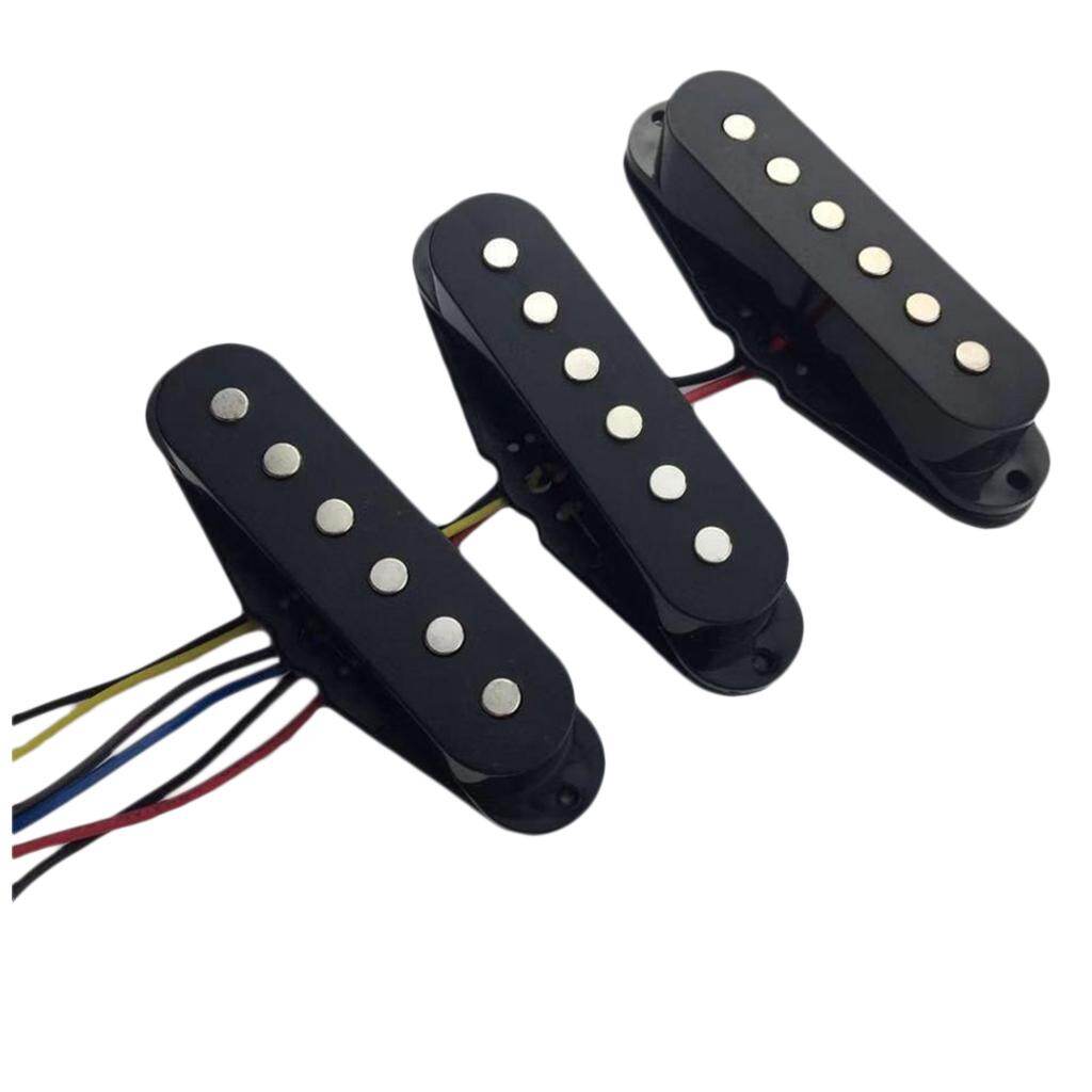 Baoblaze Single Coil Pickup Set Neck Middle Bridge Pickups for Stratocaster Guitar