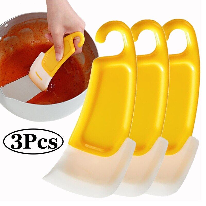 1-3 chiếc thìa làm sạch bằng silicon dụng cụ dụng cụ cạo vệ sinh nướng bánh dụng cụ làm bánh nồi đĩa dụng cụ vệ sinh