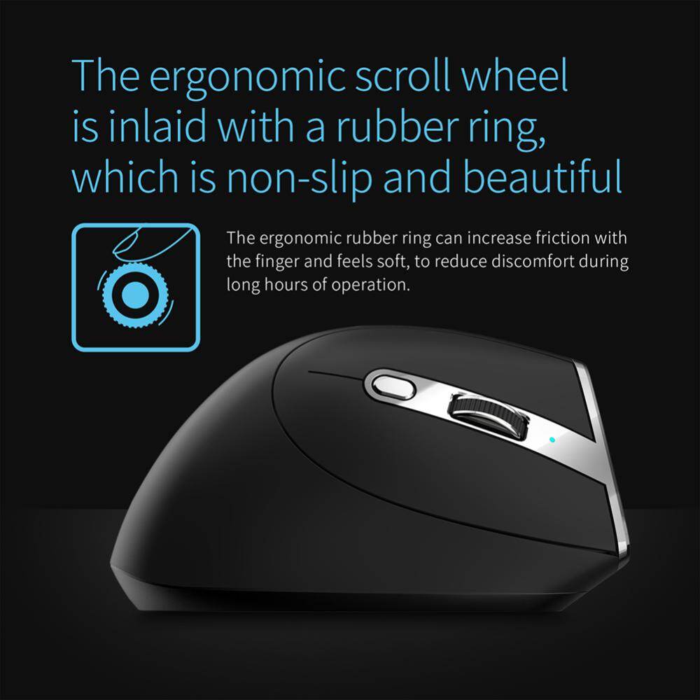 F-36 Ergonomic Vertical Mouse 2400 DPI 8 Buttons Wireless Rechargeable Mice Professional for Computer Laptop Desktop
