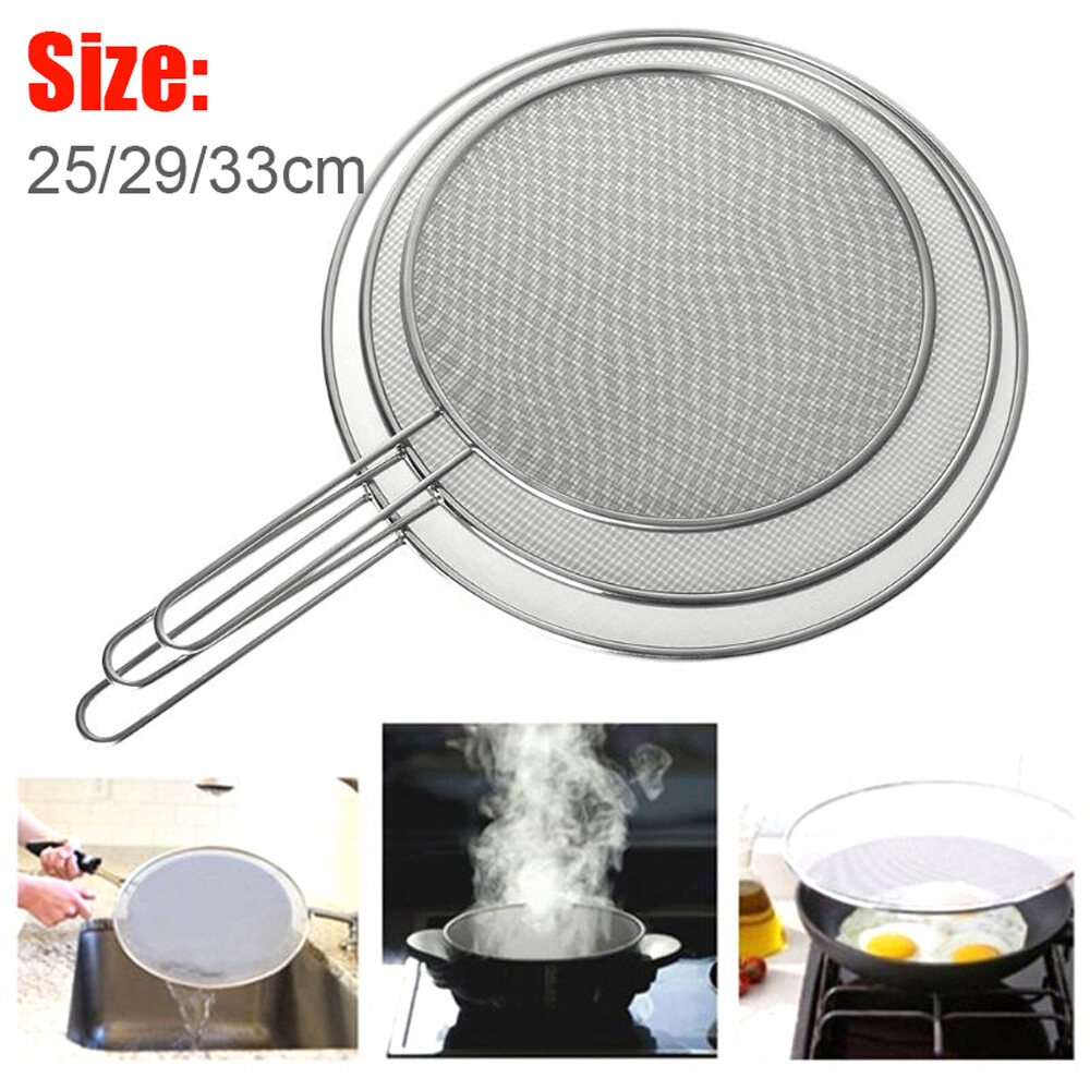 MOUSSE 25/29/33ซม. Scald Net Anti Splash Oil Proofing Lid Splatter