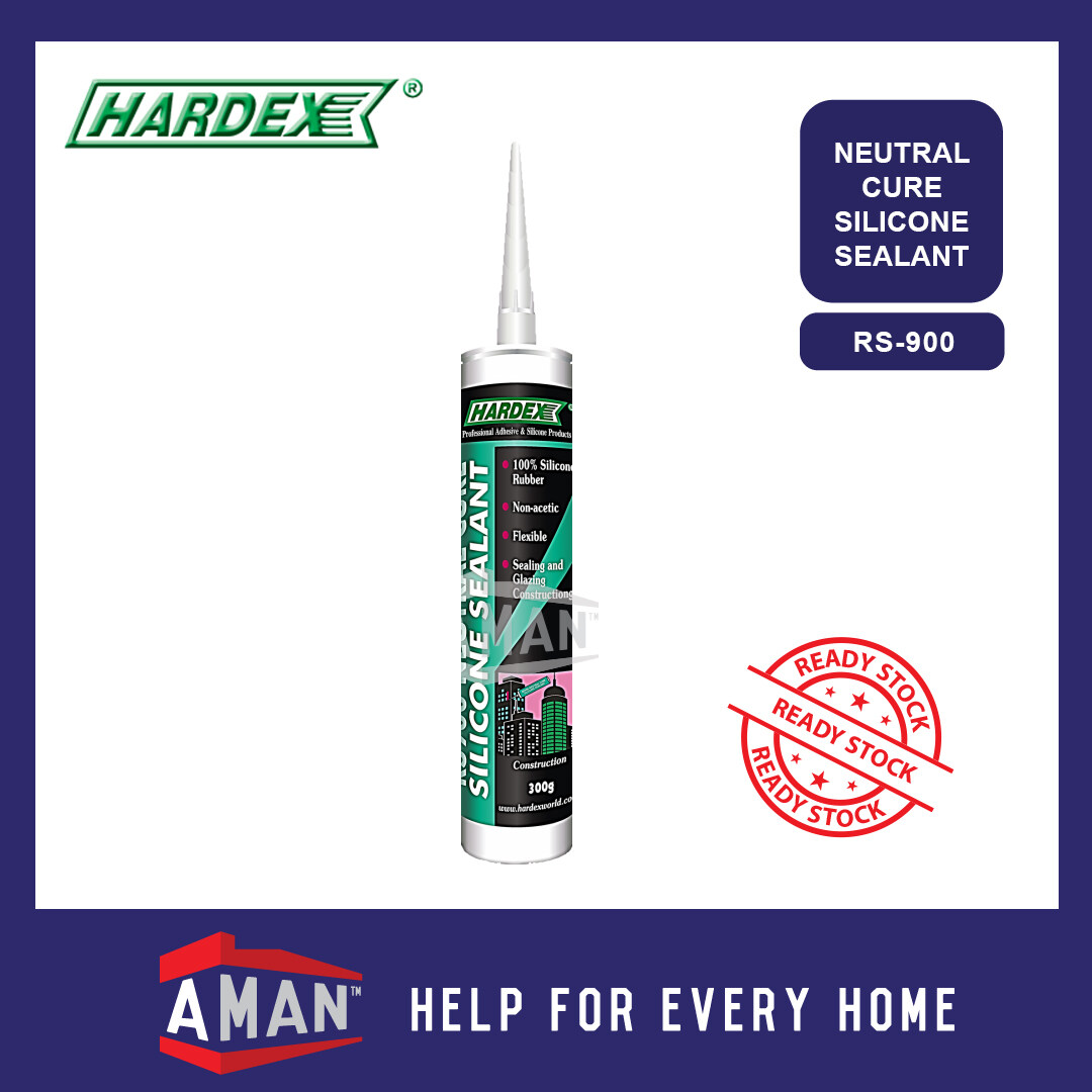 HARDEX RS900 Neutral Cure 100 RTV Silicone Sealant Clear White Grey