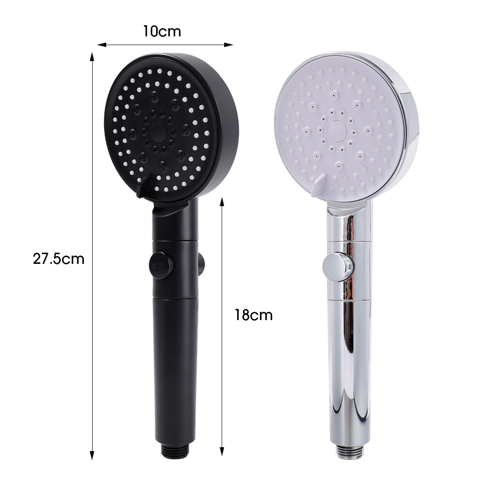 Multifunctional High Pressure Shower Head with 5 Modes Adjustable Shower Shower Bathroom Accessories