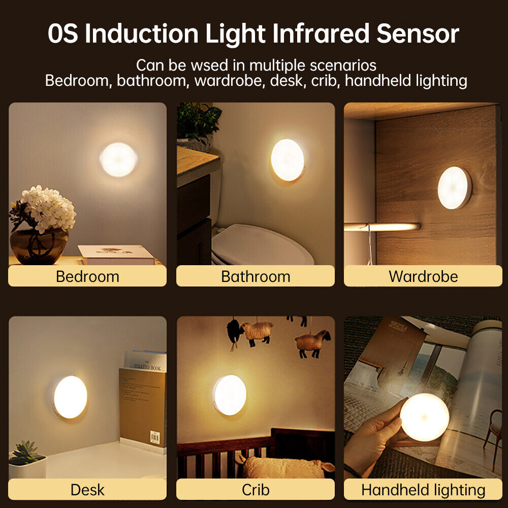 [Welight Up] Đèn Cảm Biến Chuyển Động Đèn Ngủ 8LED Sạc Được Đèn LED Tiết Kiệm Năng Lượng Không Dây Đèn Cảm Ứng Cơ Thể