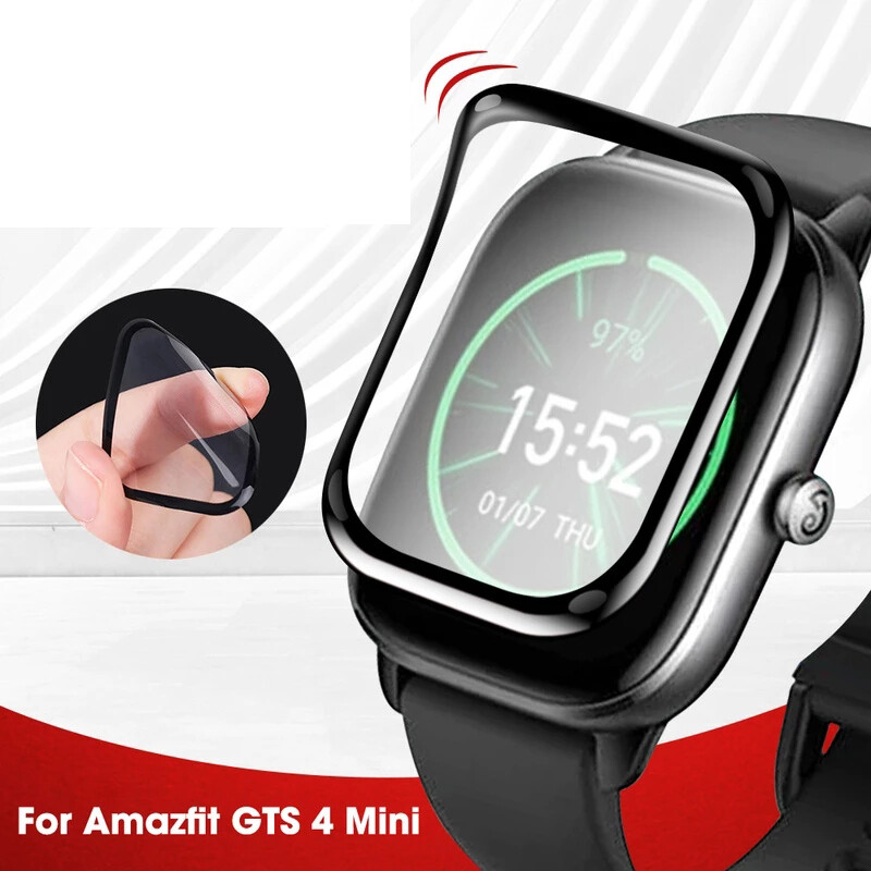 Bảo Vệ Màn Hình 3D PMMA Bao Phủ Toàn Bộ Cho Huami Amazfit GTS4Mini