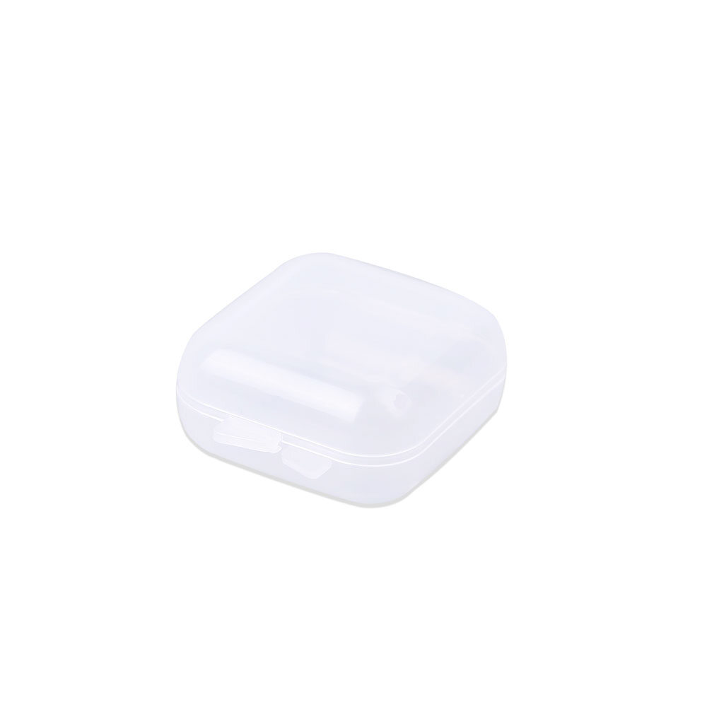 5Pcs Square Plastic Storage Box Transparent Acrylic Flip Cover Dustproof Mini Case Pill Jewelry Packaging Display Container