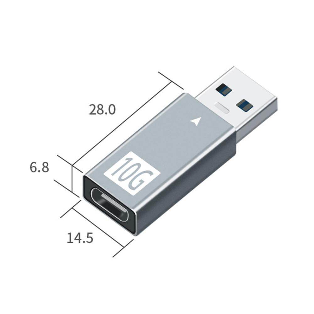 10Gbps USB Type C Converter Adapter USB 3.0 to Type C Adapter for Computer PC Charger Plug