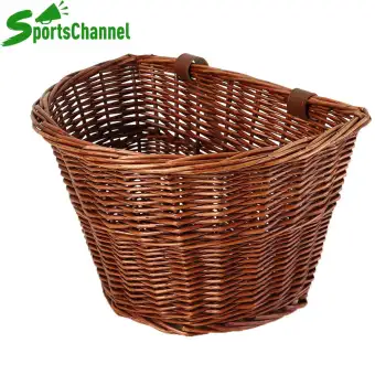 wicker bike basket