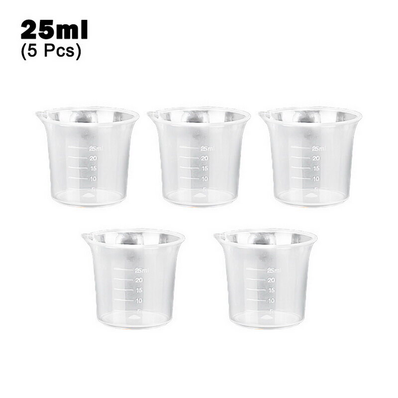 Transparent Plastic Measuring Cup Chemistry Laboratory Graduated Cup