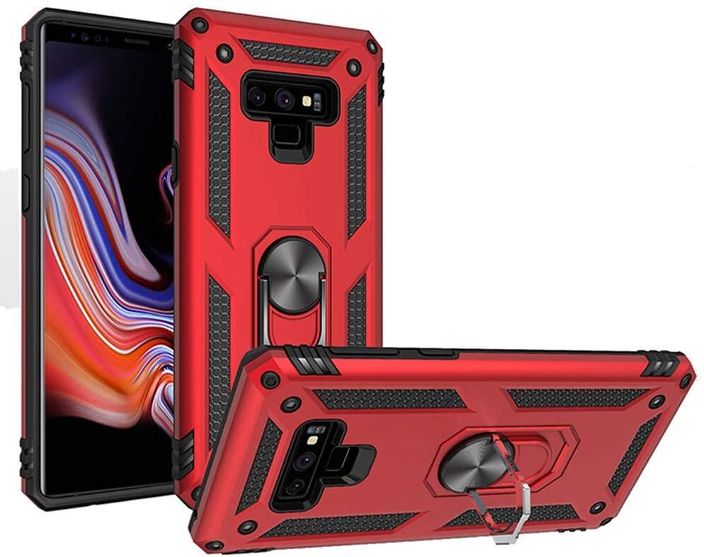 Đối Với Ốp Lưng Samsung Galaxy Note 9, Vỏ Điện Thoại Áo Giáp Chống Sốc Sang Trọng Vỏ Điện Thoại Dạng Nhẫn Từ Tính Chắc Chắn Chân Đế Vỏ Bảo Vệ Cứng